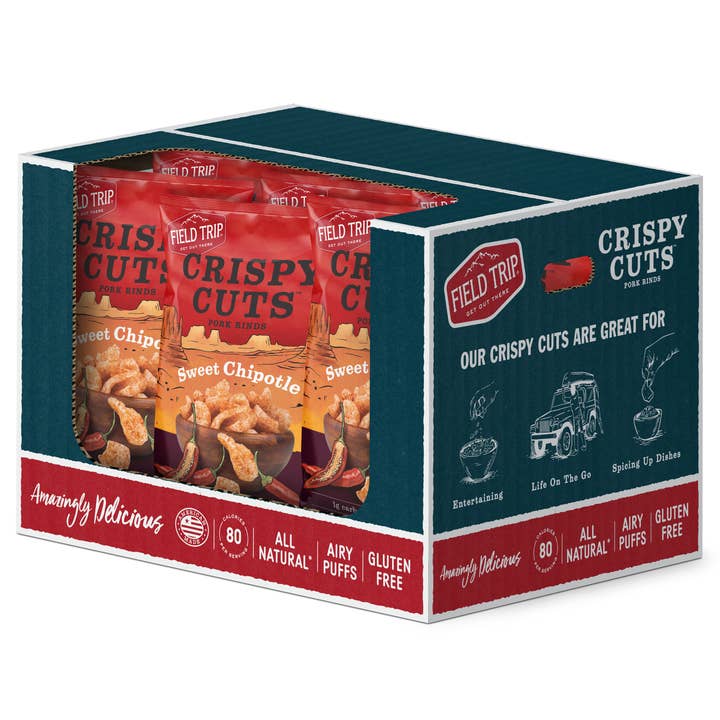 Crispy Cuts Sweet Chipotle Pork Rind (2.5oz) and other Purchase Wholesale pork cuts. Free Returns & Net 60 Terms on Faire trending on Faire.