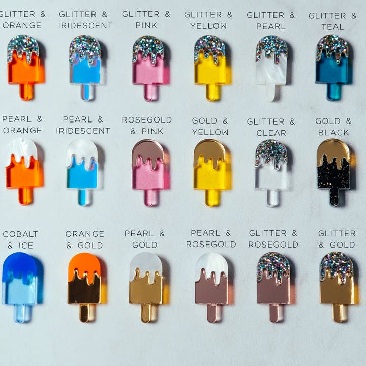 BAT/DOG Jewelry Design – Engroshandel Hængeøreringe og creoløreringe – Lucite Popsicle øreringe5