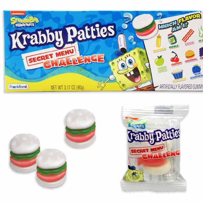 SpongeBob Krabby Patties Secret Menu Challenge 3.17oz - 9ct for wholesale by I Got Your Candy