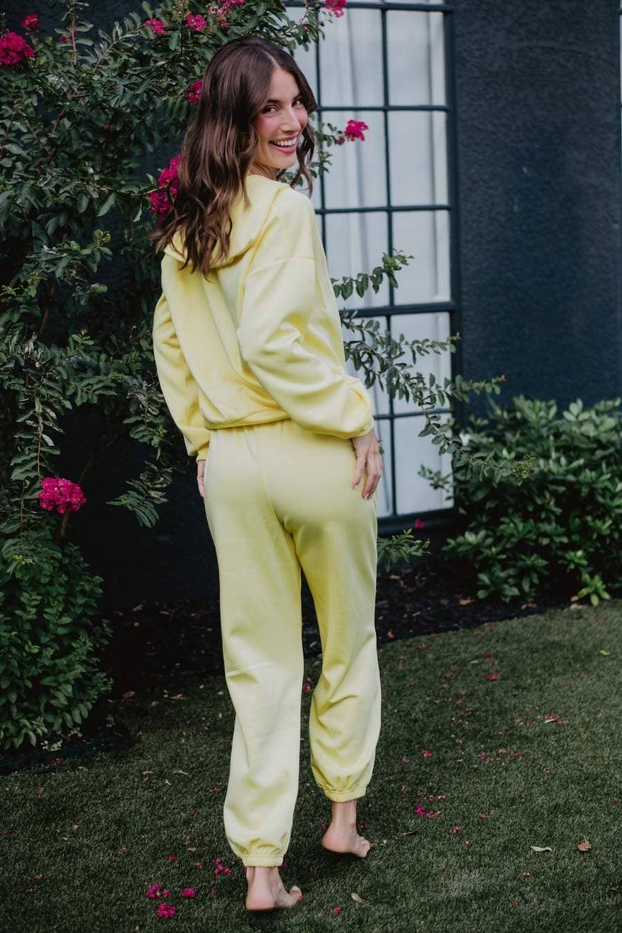 Yellow Scuba Pants Set for Women for wholesale on Faire5