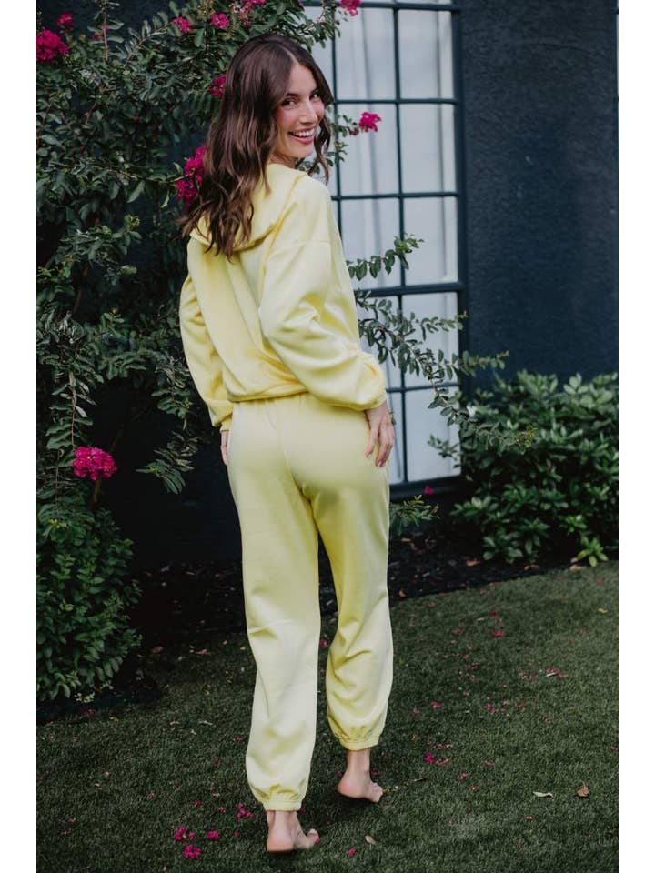 Yellow Scuba Pants Set for Women for wholesale on Faire5