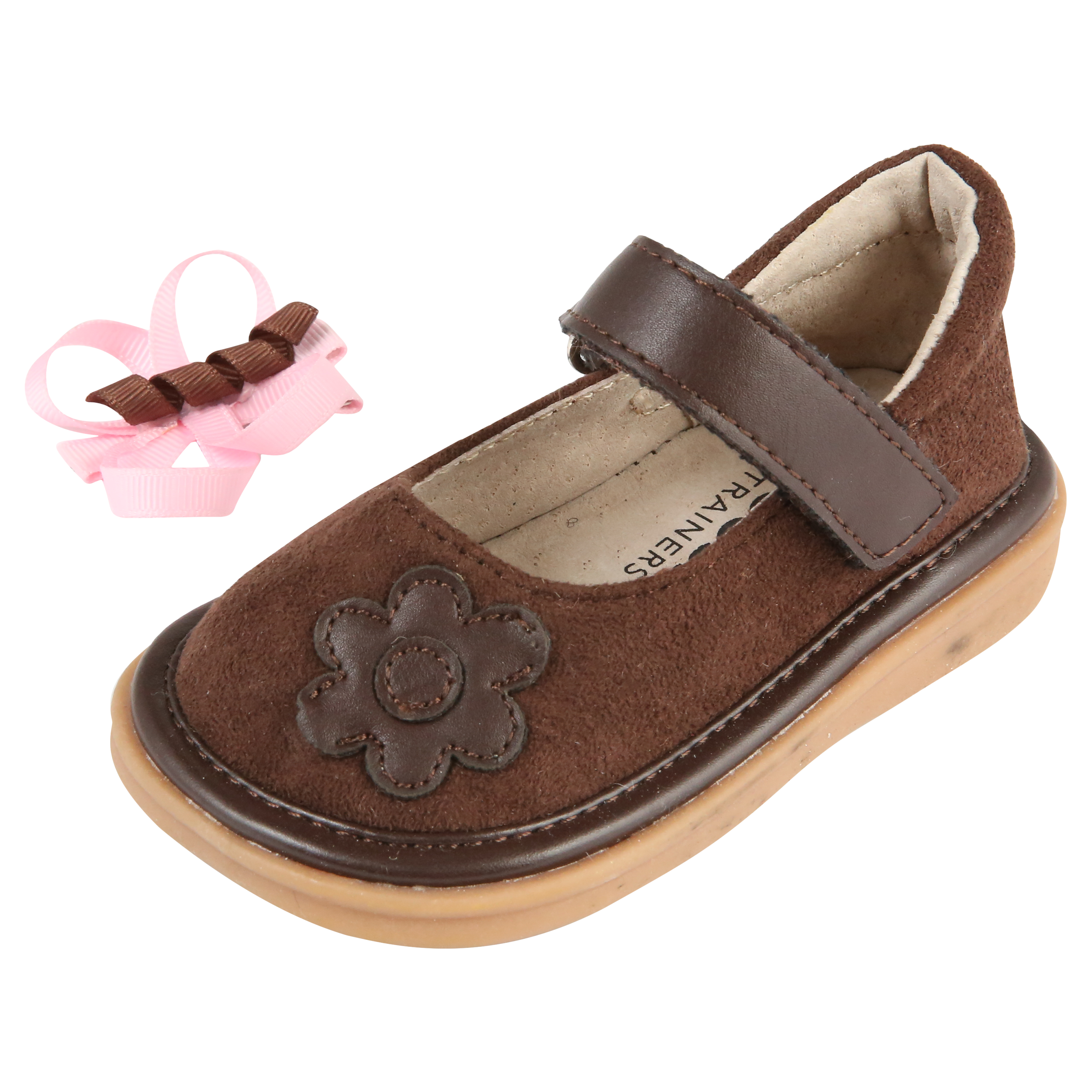 Mooshu Trainers – wholesale Slip-on trainers – Kids – Harlow Ultrasuede Mary Jane – Girls Toddler Squeaky Shoes7