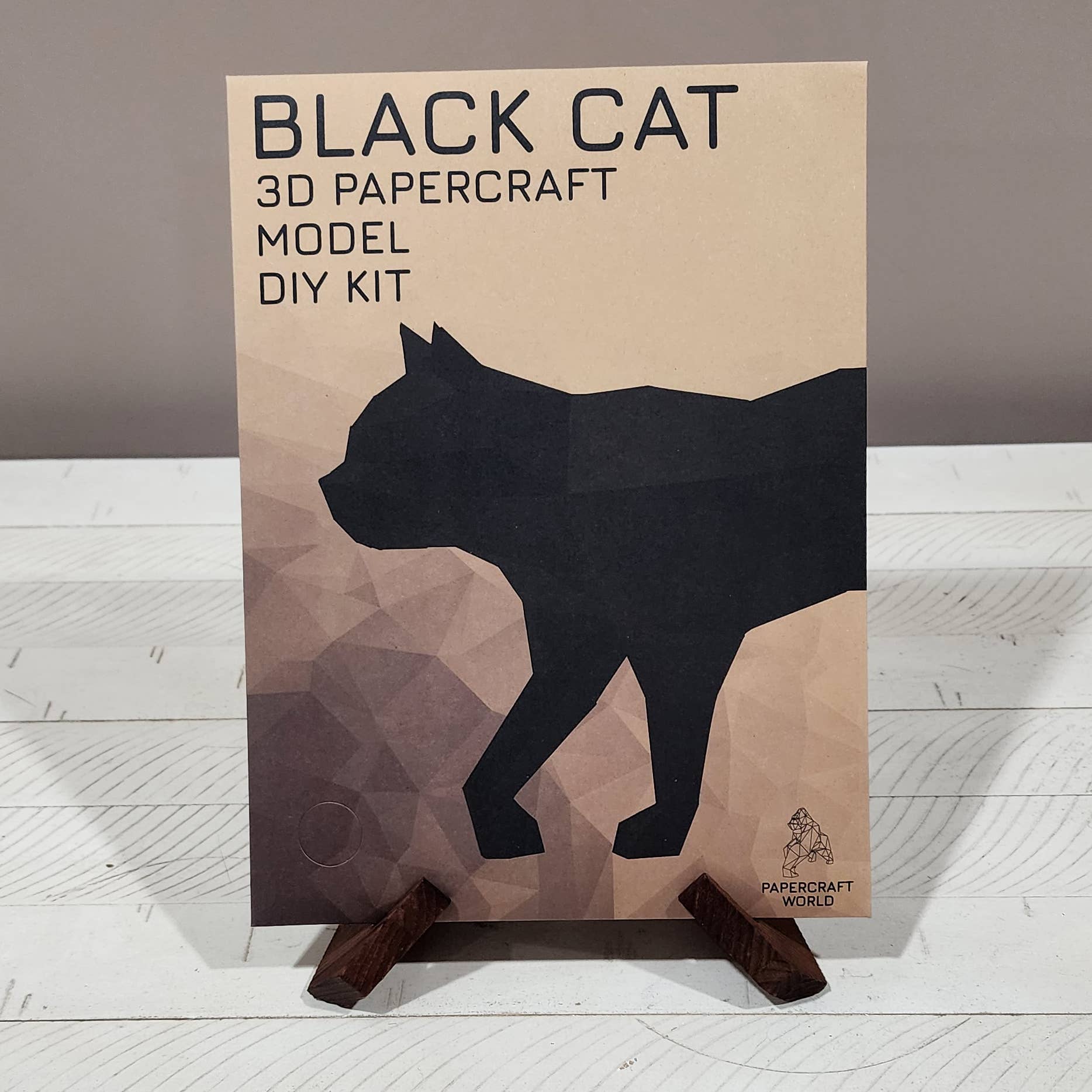 PAPERCRAFT WORLD - Venta al por mayor Kit de manualidades - Modelo de origami de gato negro con arte en papel 3D7