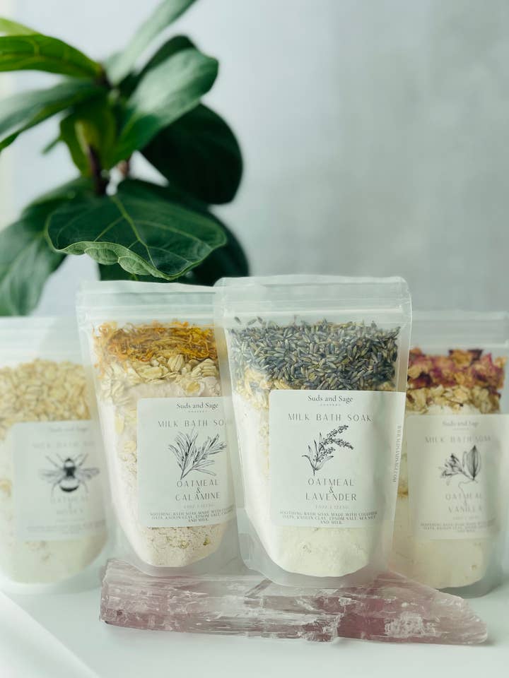 Trempage de bain au lait pour la vente par Suds and Sage