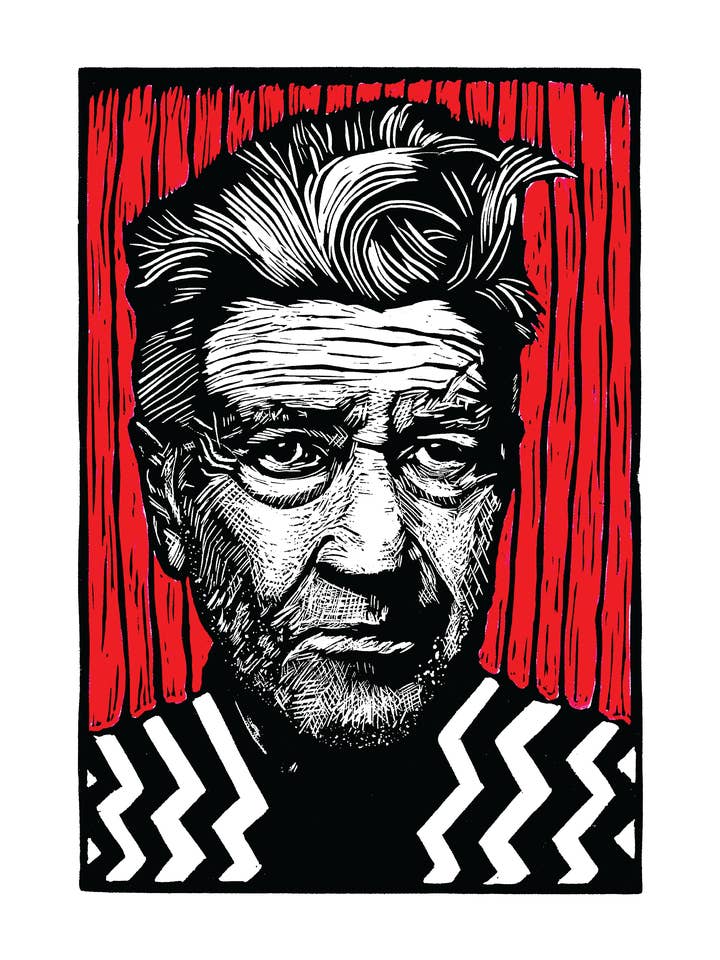 David Lynch / Twin Peaks (8,5 x 11") kleurenafdruk voor wholesale door Pixel Palmer