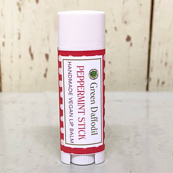 Peppermint Stick Lip Balm - Christmas Stocking Stuffer for wholesale by Green Daffodil Bath & Body