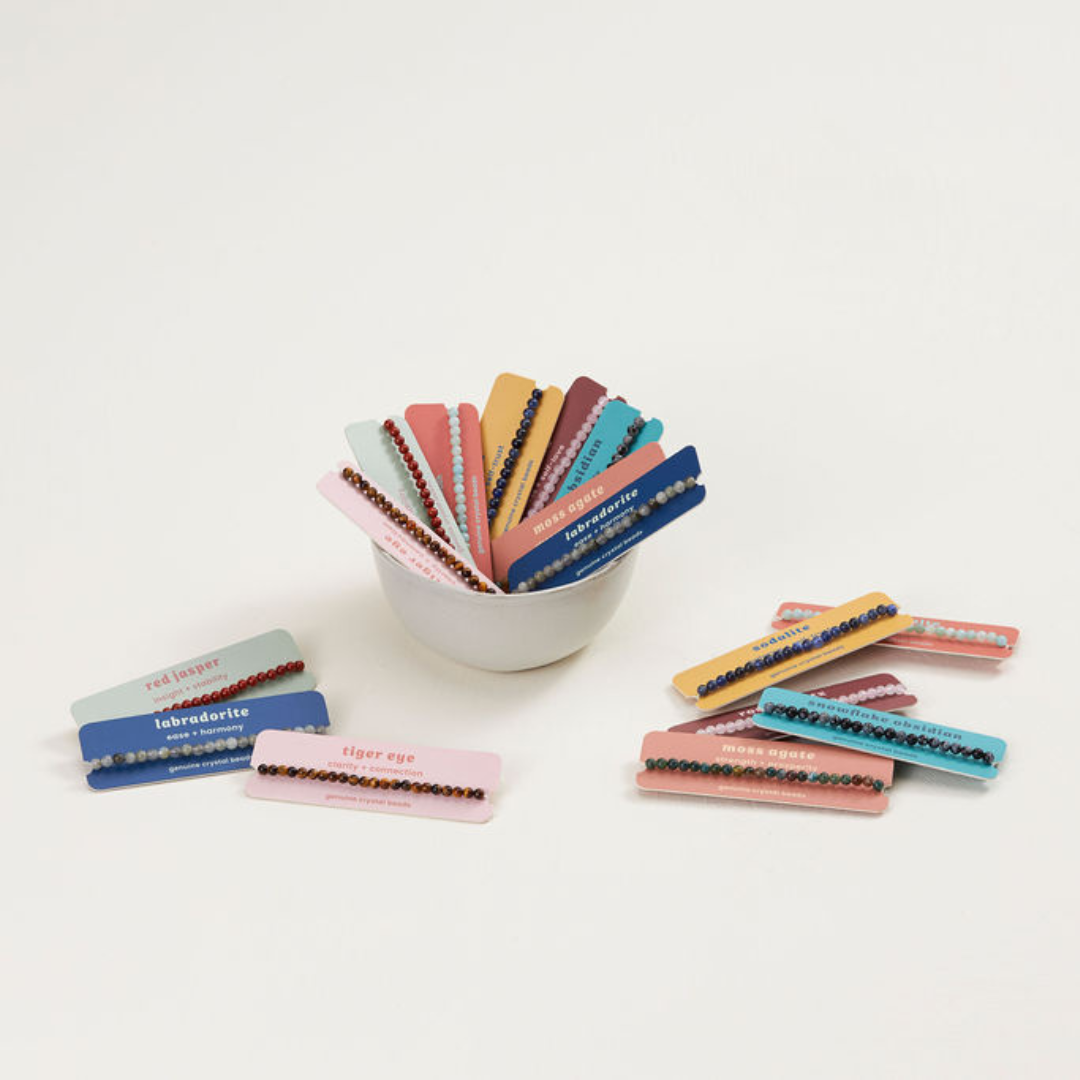 GeoCentral - Wholesale Beaded Bracelet - Mini Crystal Bracelet Assortment 4mm5