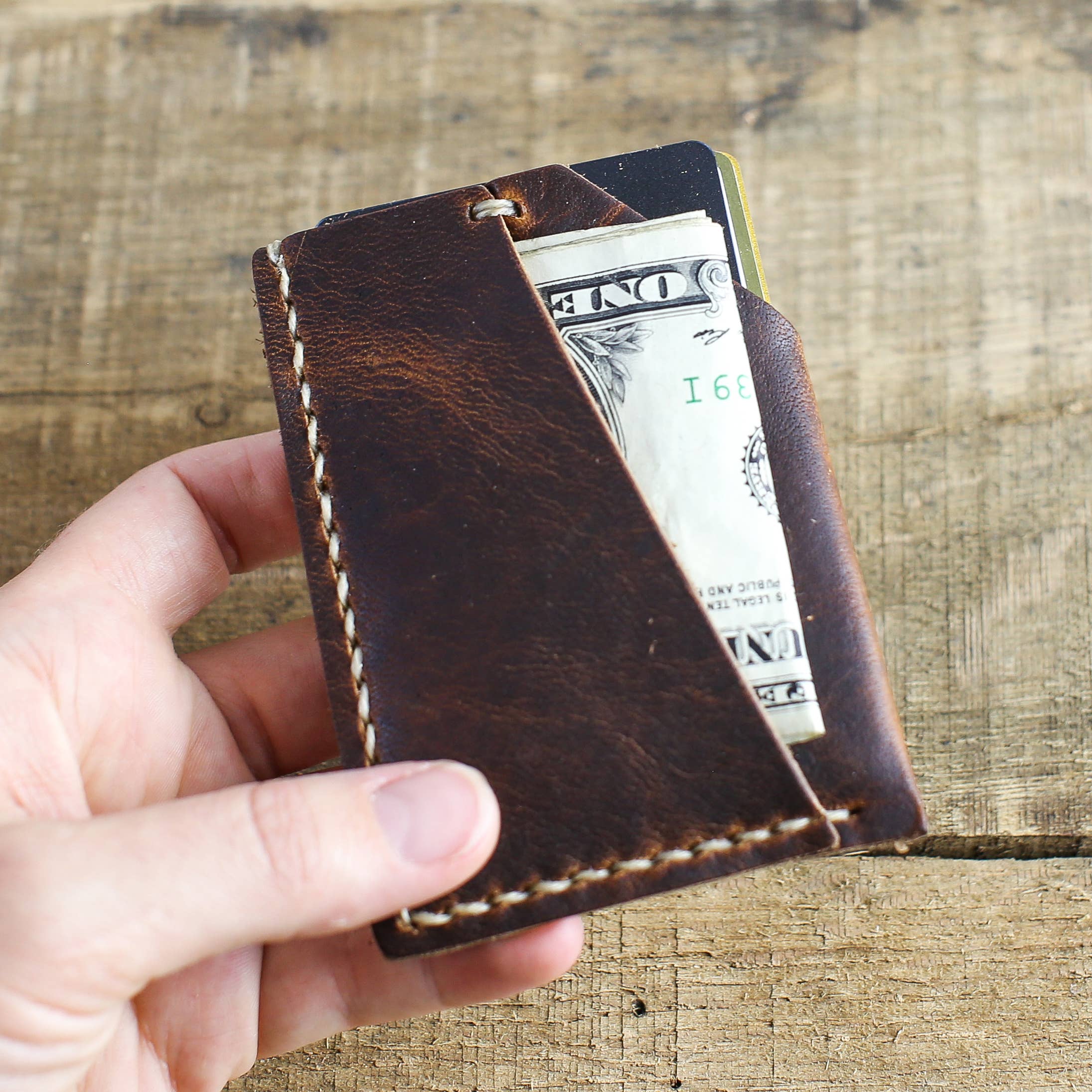 Choice Goods Co. – wholesale Wallet - Men’s – Minimalist Wallet - Brown Leather1