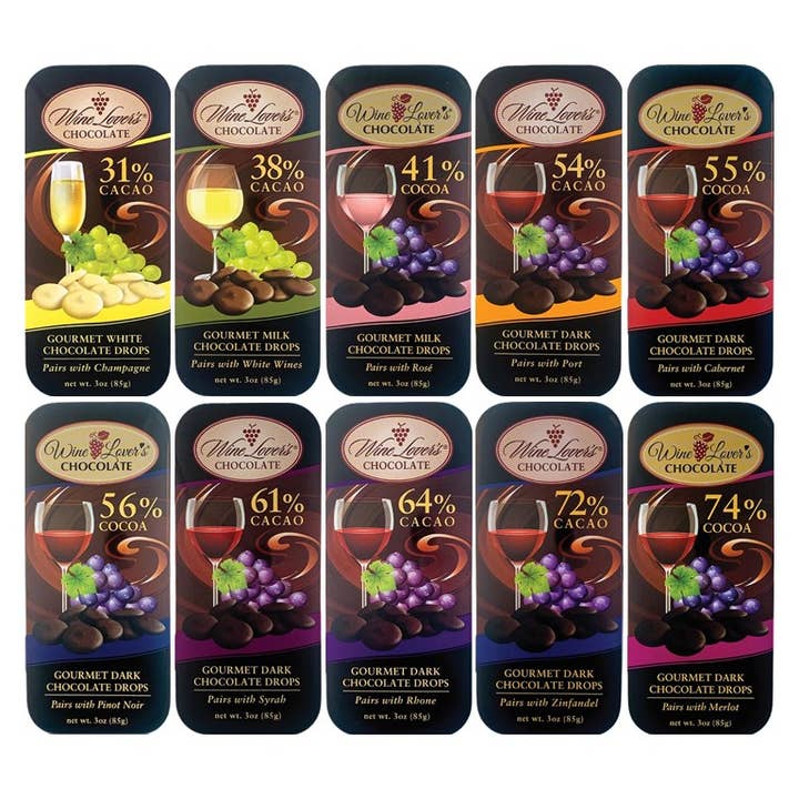 The San Francisco Chocolate Factory - Wholesale Chocolate Bar - 3oz Tin Wine Lover's Chocolate - Pairs with Port6