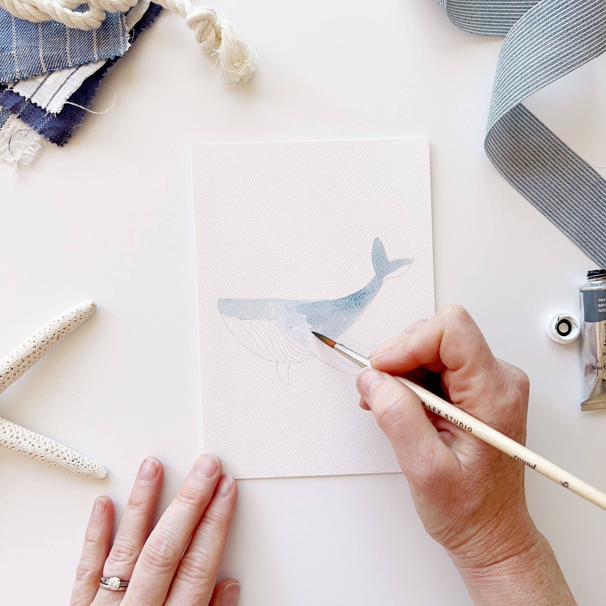 emily lex studio – wholesale Stationery/notecard set – seaside paintable watercolor notecard set9