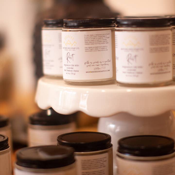 Rest - Magnesium Silk for wholesale by Mustard Seed Soap Co.