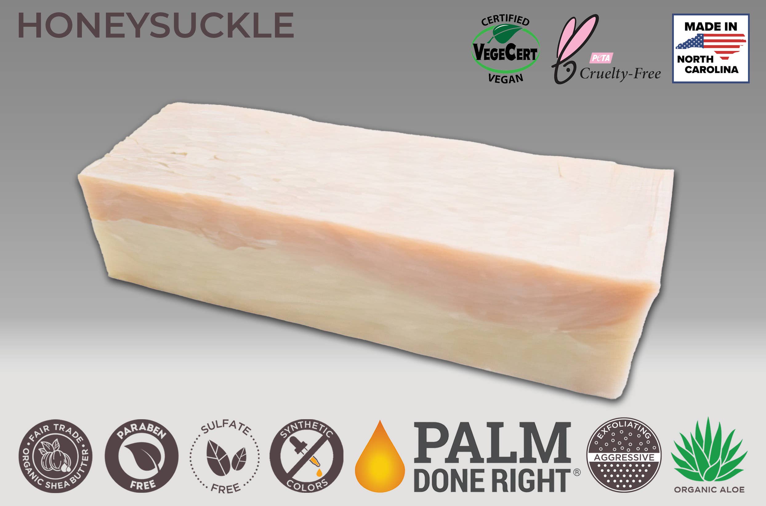 Adams Handmade Soap - Wholesale Bar Soap - Honeysuckle Soap1