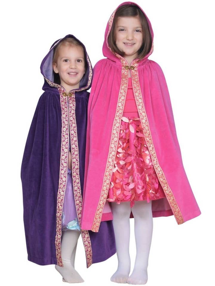 Fairy Finery Inc - Wholesale Cape - Kids - Cotton Velour Cape with Ribbon Trim1
