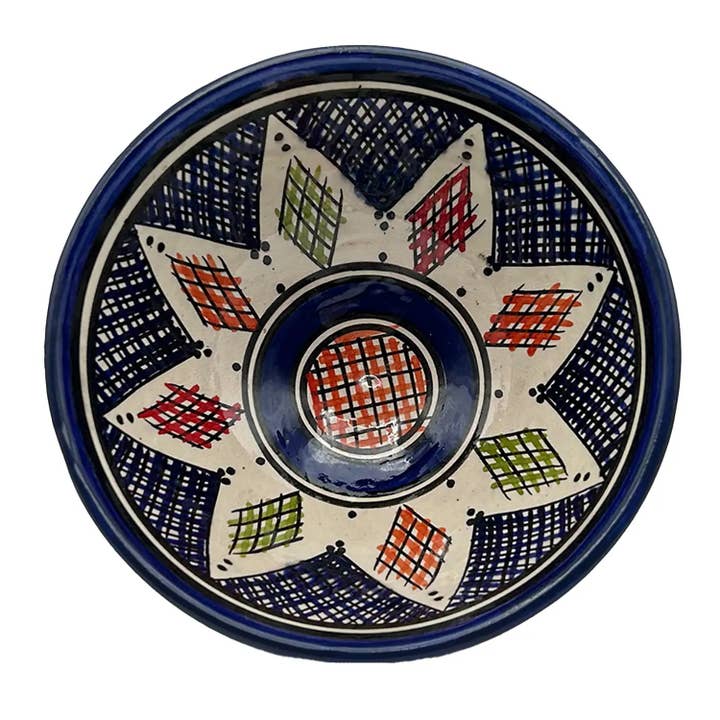 Ciotola Terracotta Marocchina Safi Diam. 17 cm #20 per la vendita all'ingrosso da parte di Etnico del Mondo