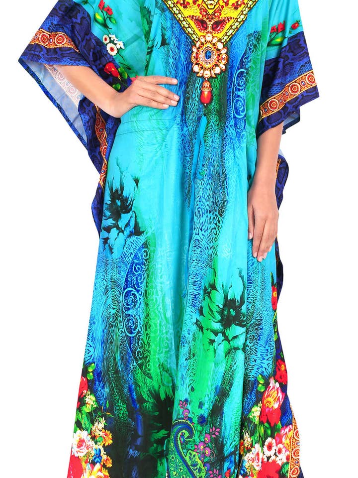 Caftan Ocean Goddess pour femme pour la vente par Happy Bay / La Leela