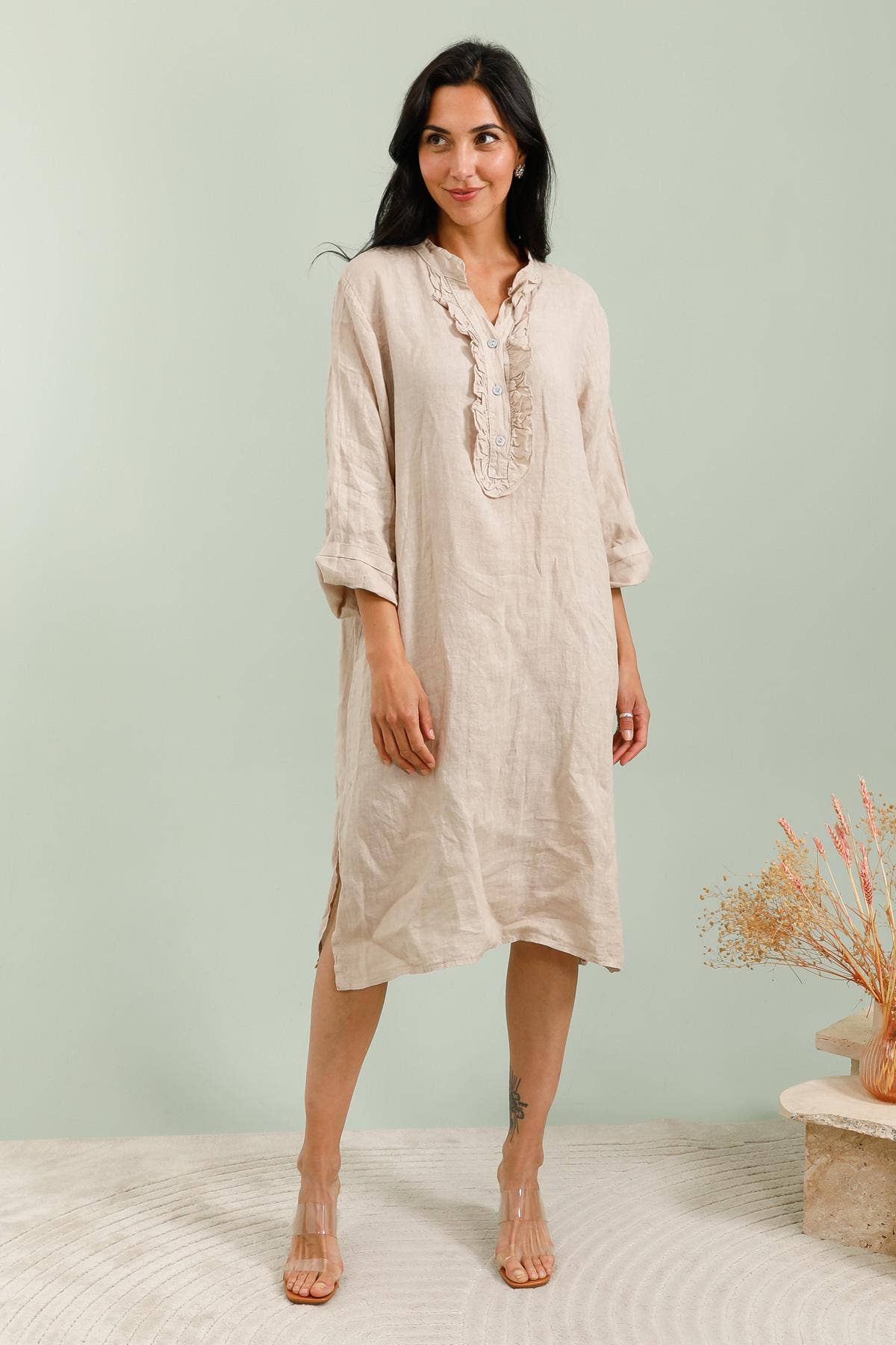 la maison des fibres naturelles - Wholesale Dress - Women's - Dress 20222  100% linen10