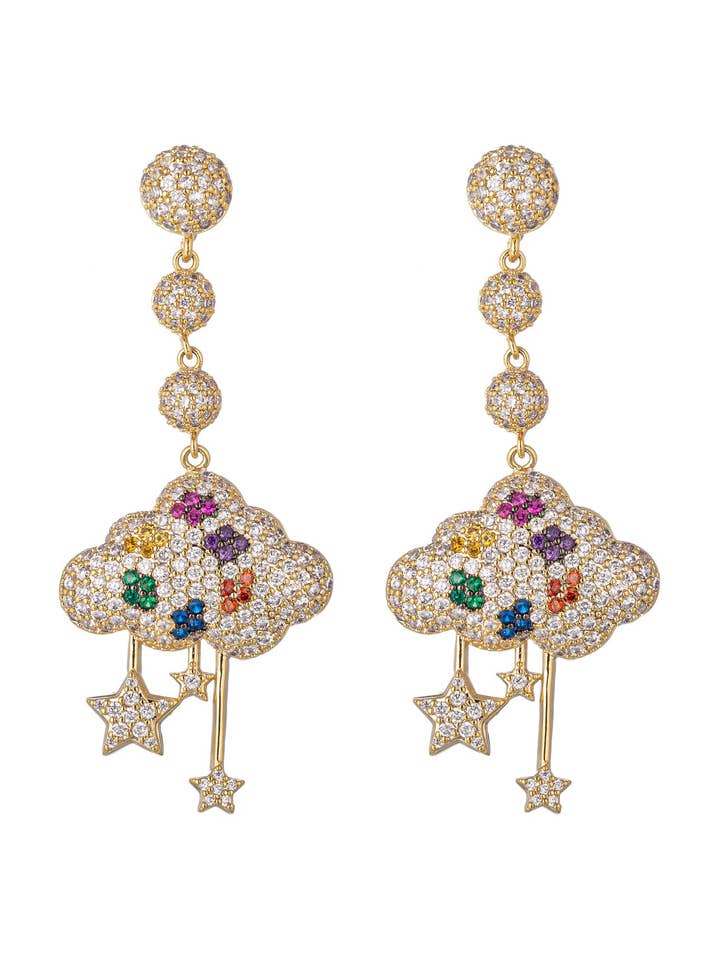 Rain Cloud Earrings for wholesale by Eye Candy Los Angeles