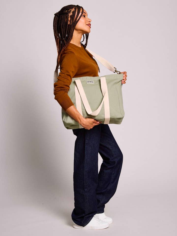 Cesar Clay Green tote bag for wholesale by Hindbag