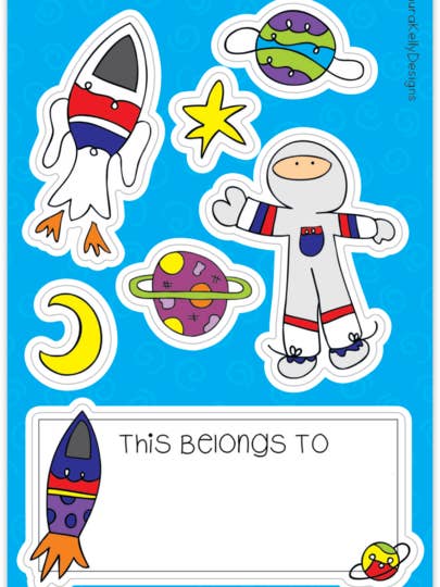 Klistermærkeark - Rum for engroshandel hos Laura Kelly Stickers