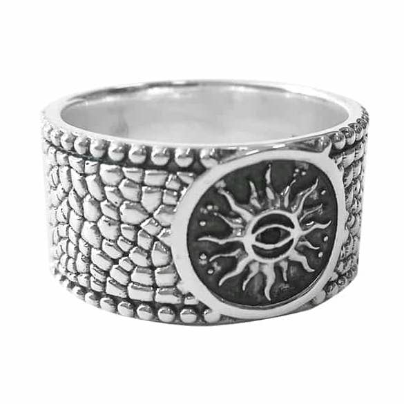 Anel de pulseira sol prateado para homem por atacado de Orus bijoux men