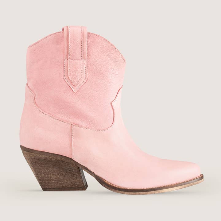 Ellie Pink Texan Støvler for engroshandel hos Kali Shoes