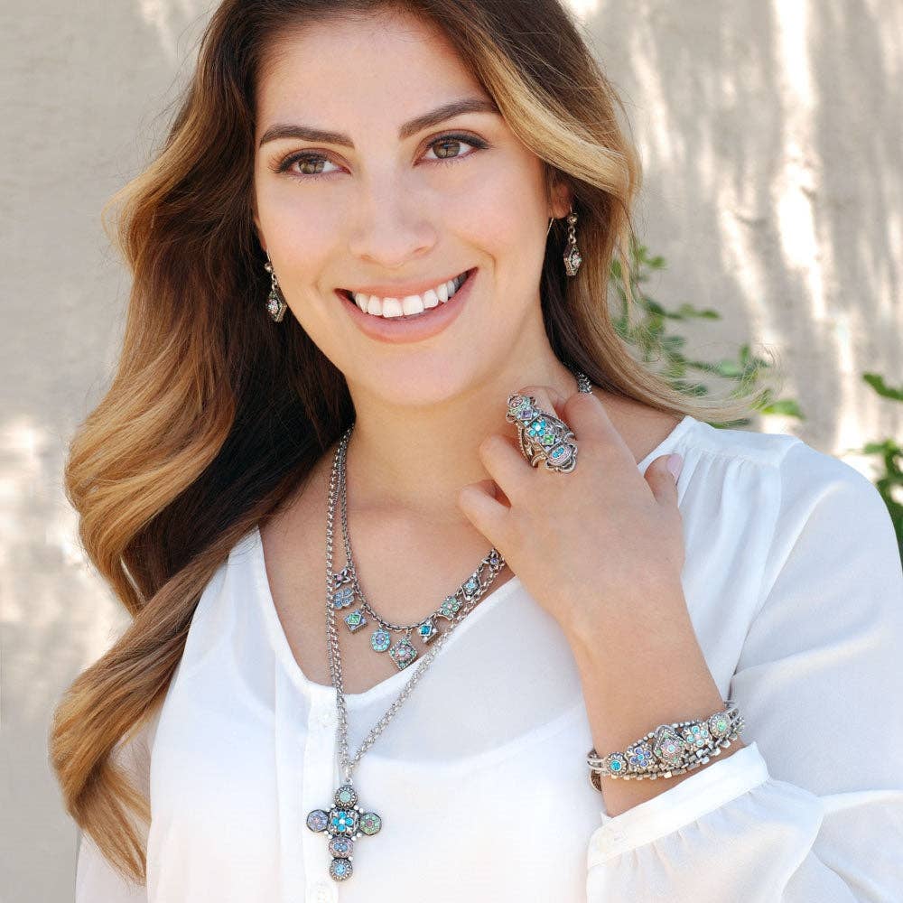 Sweet Romance Jewelry - Wholesale Cocktail/Statement Ring - Etheria SIlver Statement Ring1