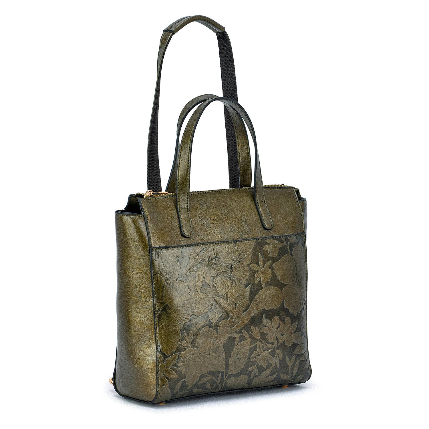 Mellow World - Vendita all'ingrosso Tracolla - Donna - Borsa a tracolla/zaino convertibile Shia 3D con motivo floreale goffrato18