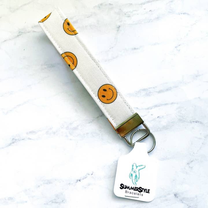 SummerStyle Bracelets - Vendita all'ingrosso Portachiavi - Donna - Cinturino da polso con portachiavi con faccina sorridente8