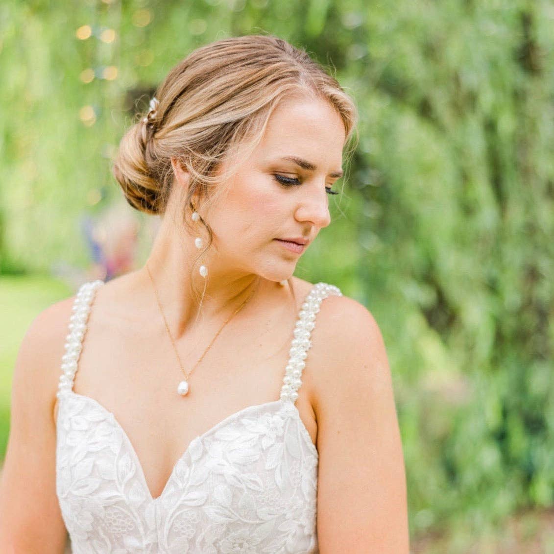 DRIP JEWELRY - Wholesale Pendant/Charm Necklace - Blakely Satellite Pearl Necklace1