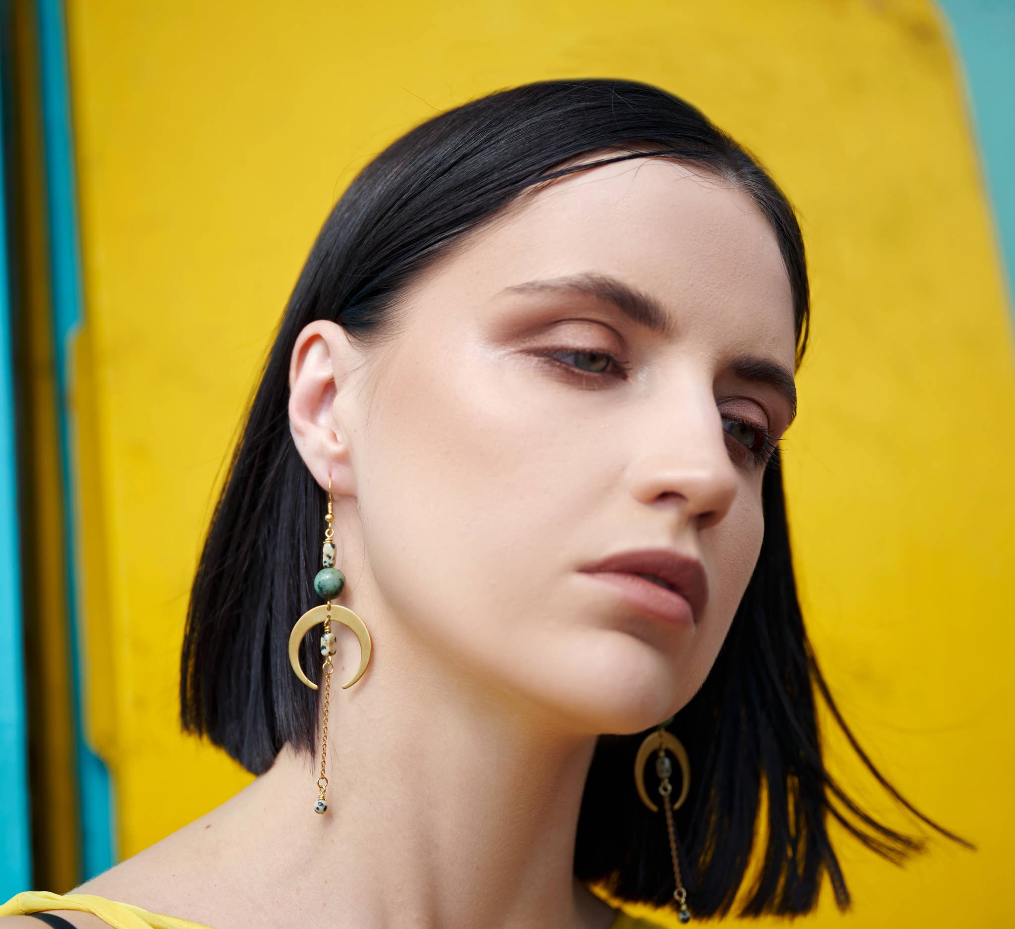 XTRA by Stacey - Wholesale Dangle Earrings - The Sasha Earring - African Turquoise4