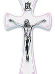 7" Crucifix - Baby - Pink for wholesale by H.J. SHERMAN COMPANY, INC.