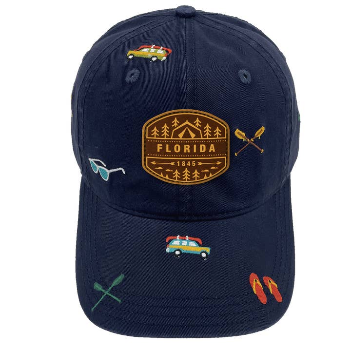 Boné de Aventura na Florida – Chapéu de Viagem Bordado para Amantes do Sol por atacado de Northern Icons Creations INC