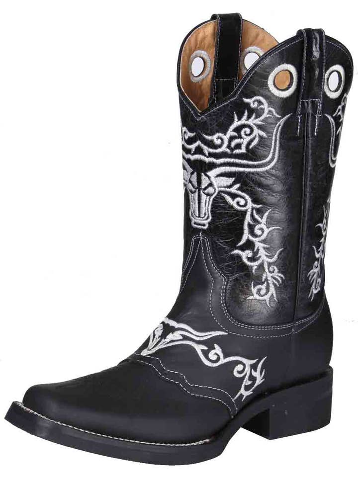 El General Rodeo Boot - Crazy Black 34313 for wholesale by El General Western Wear
