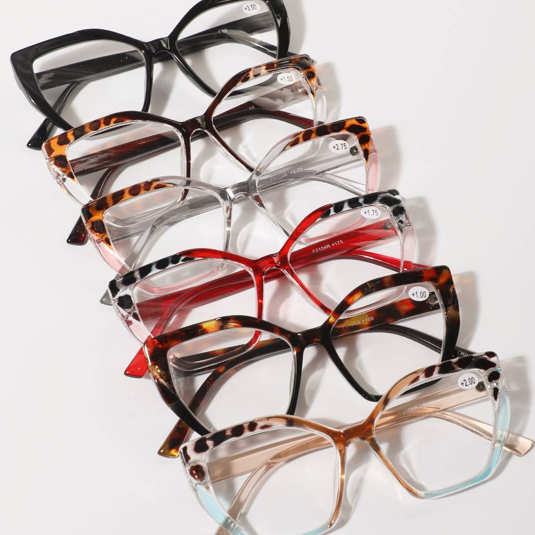 12 COULEURS ASSORTIES Lunettes de lecture mode femme à monture léopard en vente sur Faire3