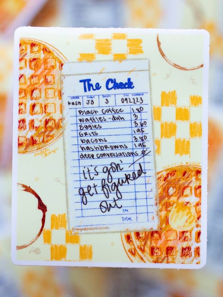 Waffle House Jo Bros Sticker for wholesale by kash co studio