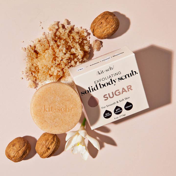KITSCH - Wholesale Body Scrub/Exfoliant - Sugar Exfoliating Body Scrub Bar