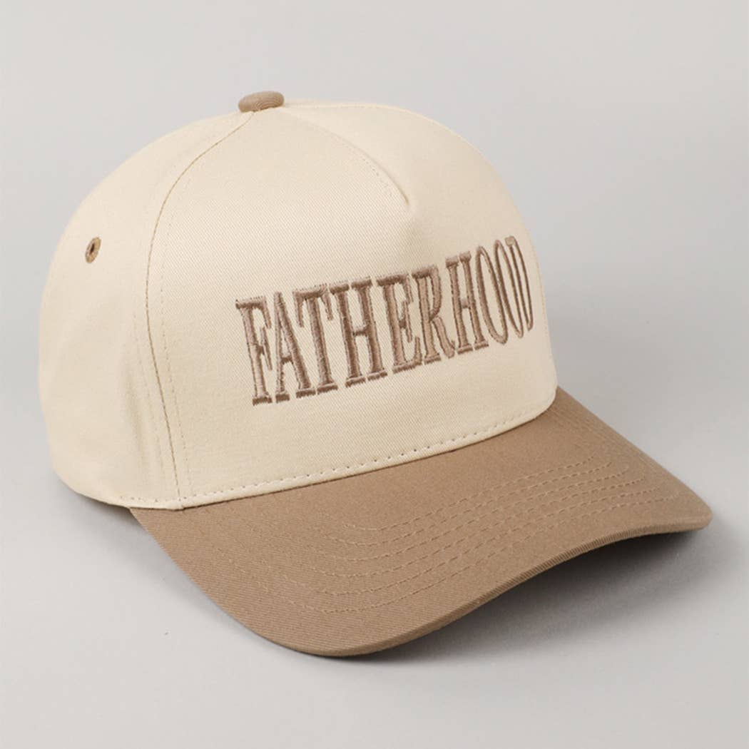 Fashion City - Wholesale Trucker pet - Heren - FATHERHOOD Geborduurde Tweekleurige Truckerpet3