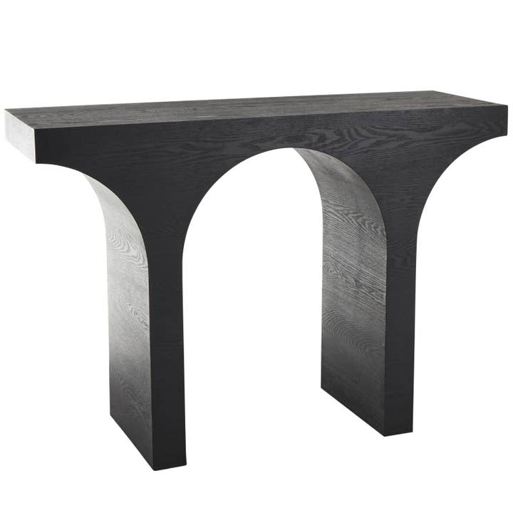 Contemporary Black Wood Console Table for wholesale by Deco Marché