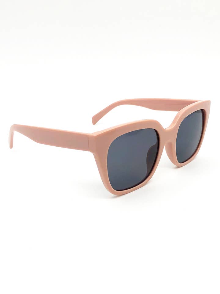 A2204BKLY2066- UV Protection Dusty Pink Sunglasses for wholesale by ESLEY