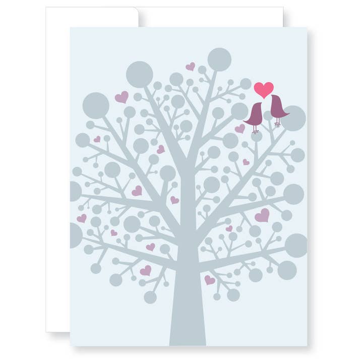 Love Birds Anniversary Greeting Card for wholesale by GreatArrow Graphics