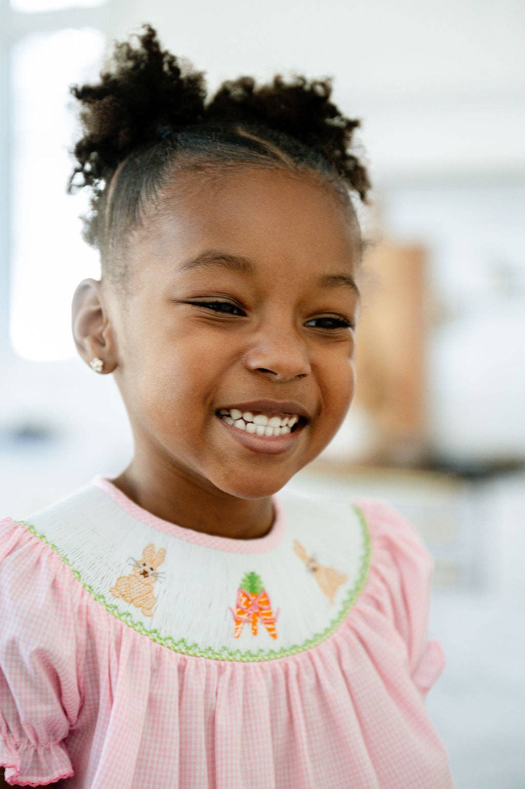 Ruth and Ralph - Wholesale Dress - Kids - Easter Bunny and Carrots Smocked Helen Dress12