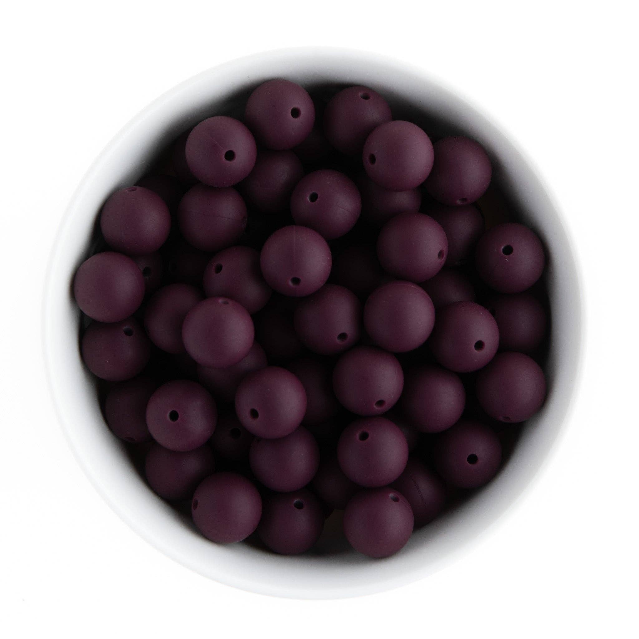 Cara & Co Silicone Craft Supply - Wholesale Beads - 15mm Round Silicone Beads54