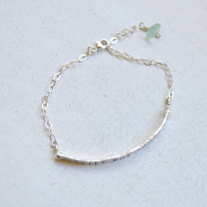 Salty But Sweet - Wholesale Charm/Dangle Bracelet - Salty But Sweet Sterling Bar Bracelet
