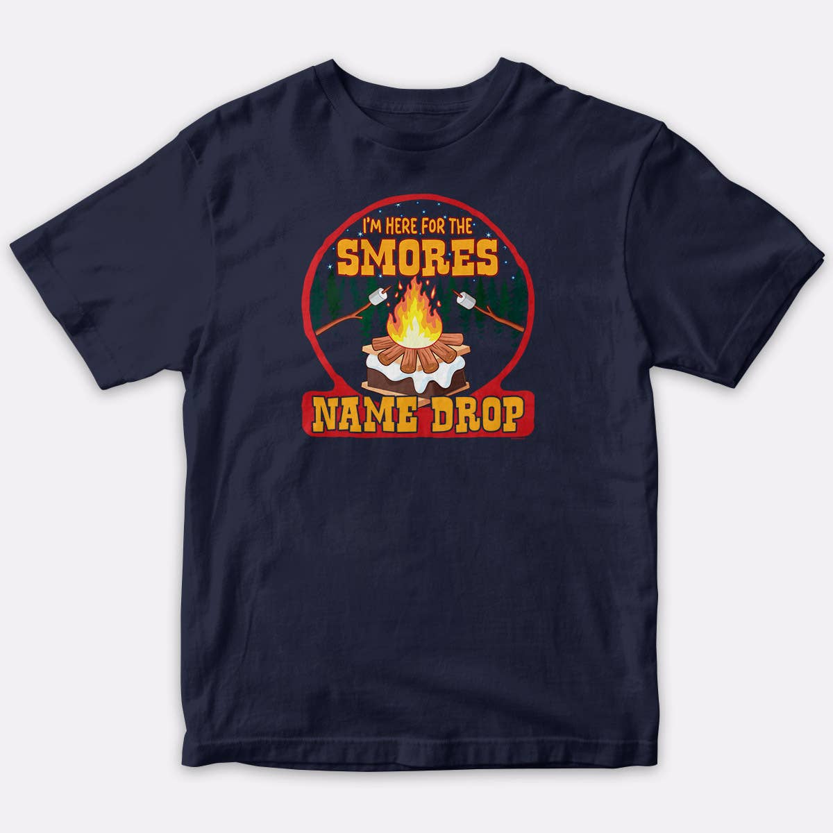 RetroPlanet – Engroshandel T-shirt med serigrafitryk – til børn – Her til Smores Name Drop Youth T-shirt XS-XL S'mores1