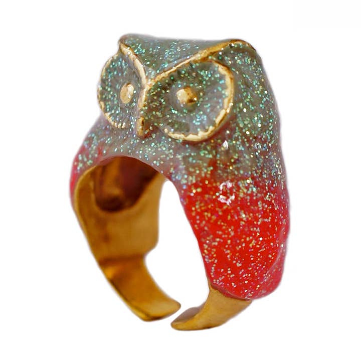 Smaragd-Eulen-Ring für den Großhandel von MONVATOO London