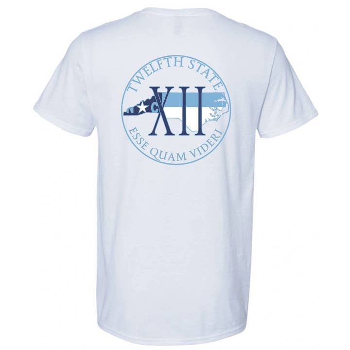 Twelfth State Varsity OG Series shirts White for wholesale by Twelfth State Co.