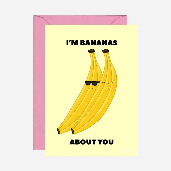 Carte Anniversaire Bananas pour la vente par Pearl Ivy