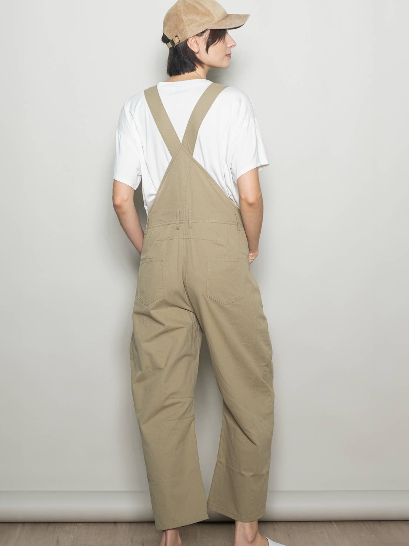 Elloh Collection - Wholesale Overalls - Women's - Relaxed Fit Barrel Leg Cotton Overall w Adjustable Straps11