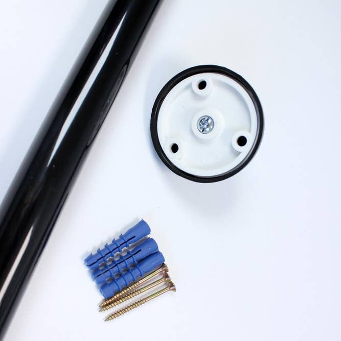 TROPIK HOME - Wholesale Wall Hook - Ceiling Mount for Shower Curtain Rail/ Rod Black 55 cm4