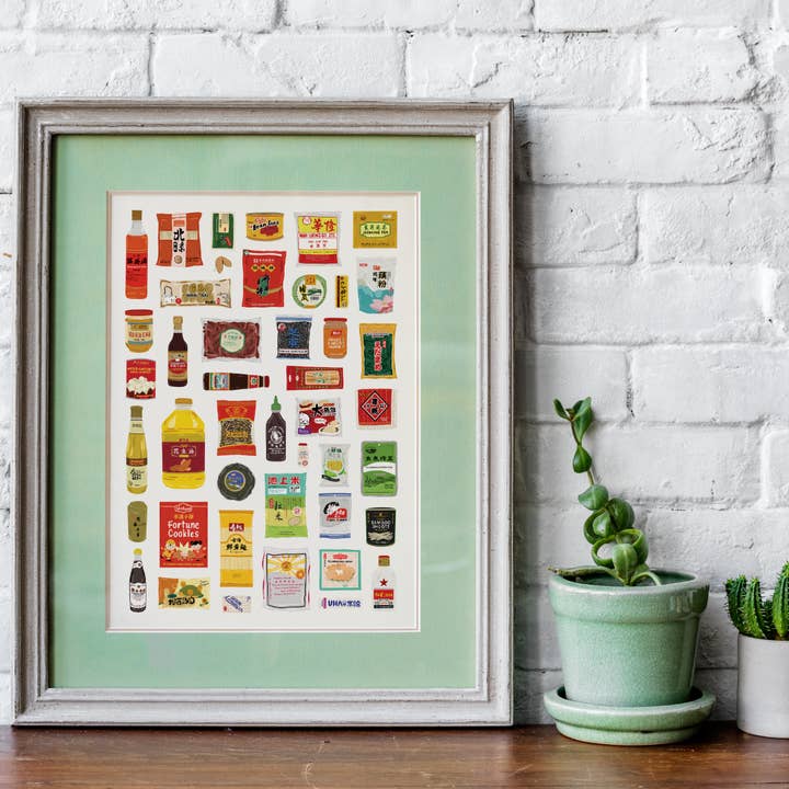 Bea Baranowska Illustration - Wholesale Art Print - Chinese Food Larder Print3